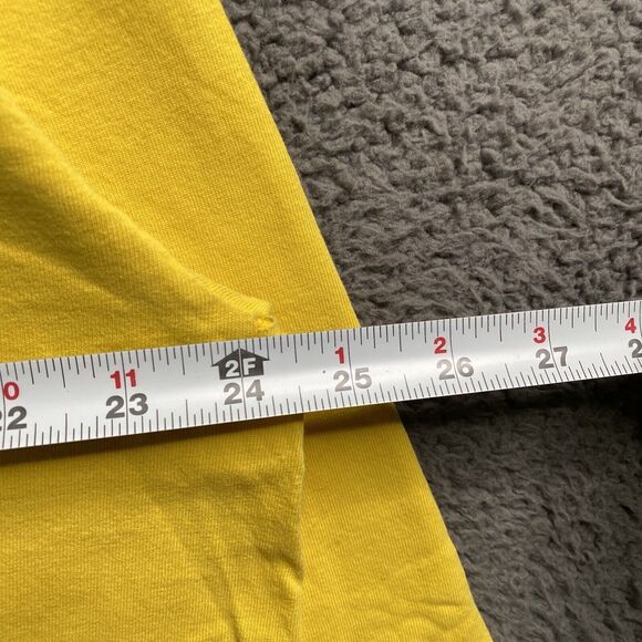 Vintage Y2k Tommy Hilfiger Classic Yellow Long Sleeve Shirt Mens 2XL Distressed - Picture 8 of 16